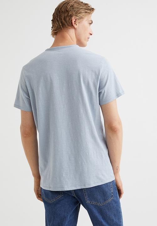 H&M - Regular fit T-shirt - light blue