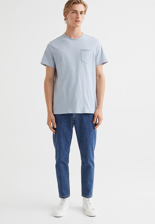 H&M - Regular fit T-shirt - light blue