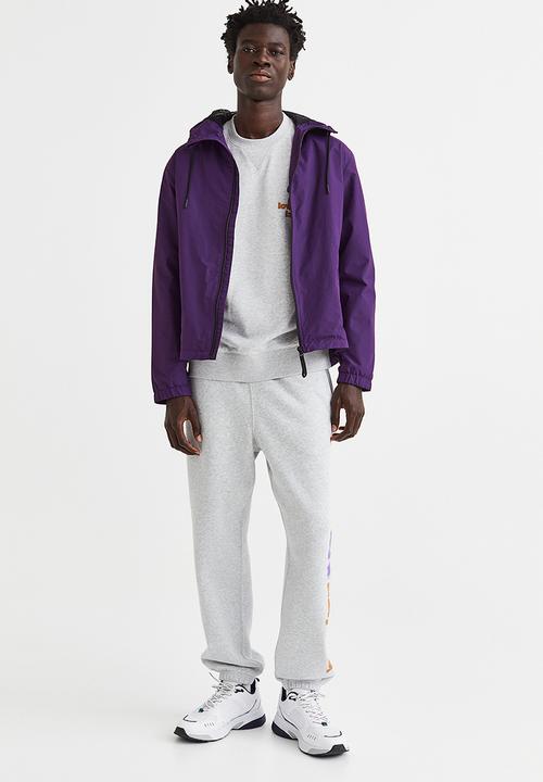 H&M - Oversized cotton sweatshirt - light grey marl/low-key land