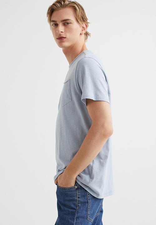 H&M - Regular fit T-shirt - light blue