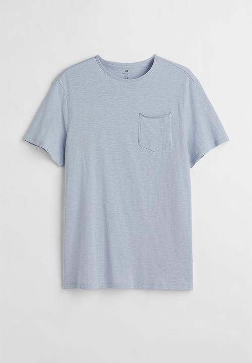 H&M - Regular fit T-shirt - light blue