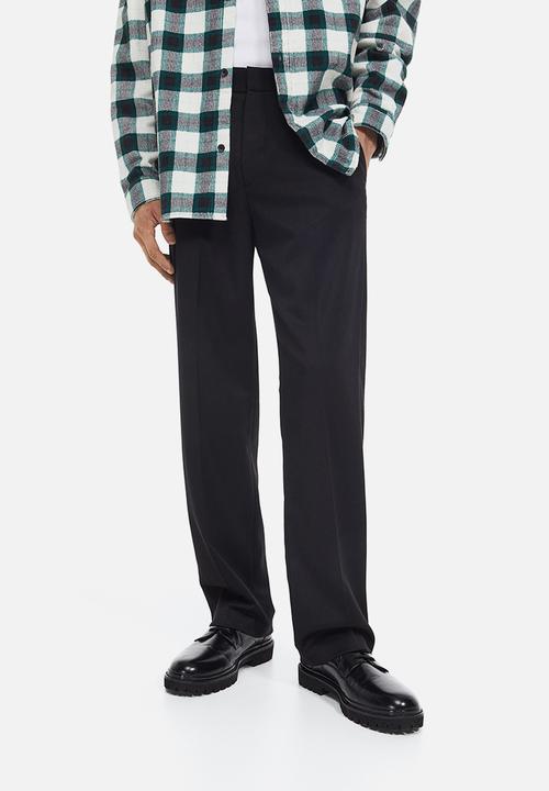 H&M - Relaxed fit trousers - black