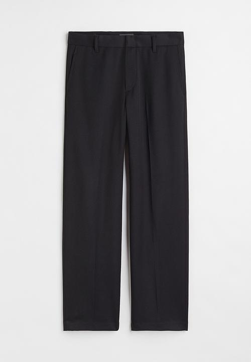 H&M - Relaxed fit trousers - black