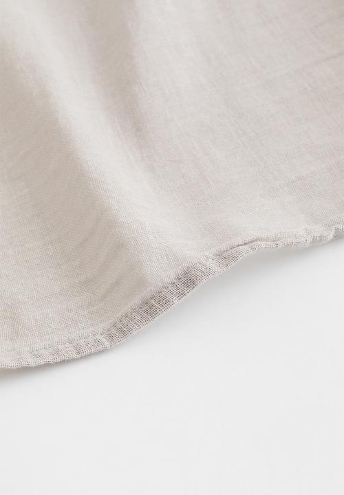 H&M - 2-pack multiway linen-blend curtains - beige