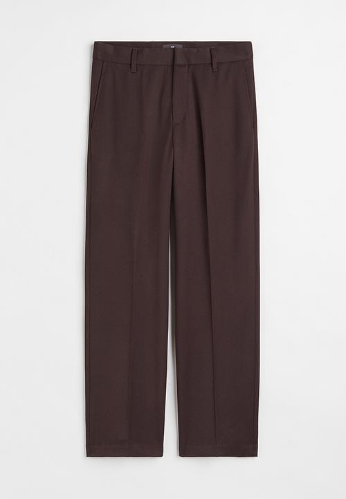 H&M - Relaxed fit trousers - dark brown