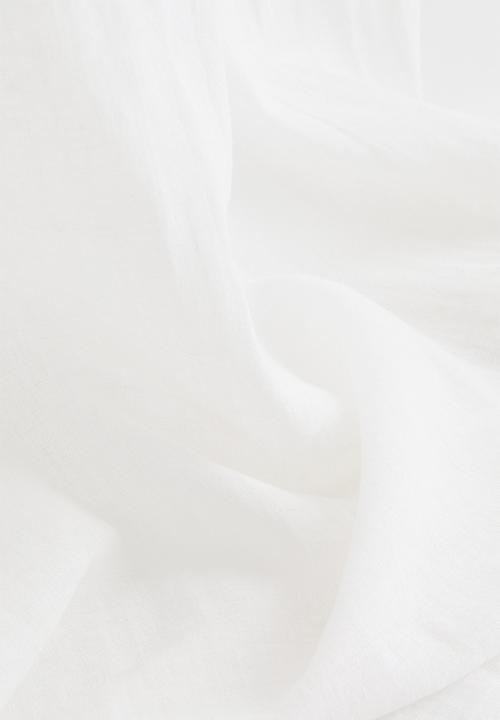 H&M - 2-pack multiway linen-blend curtains - white