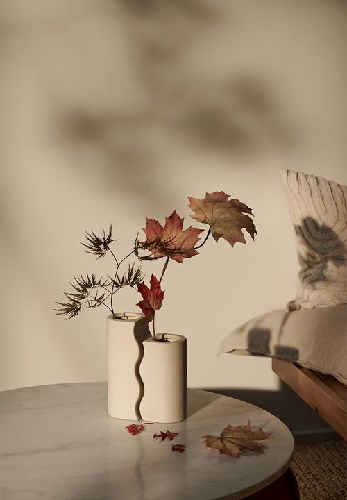 H&M - 2-pack stoneware vases - beige