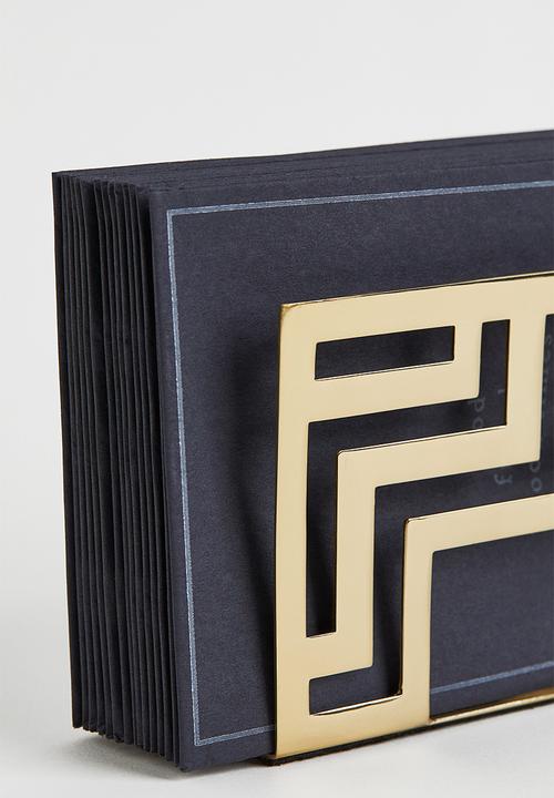 H&M - Metal napkin holder - gold
