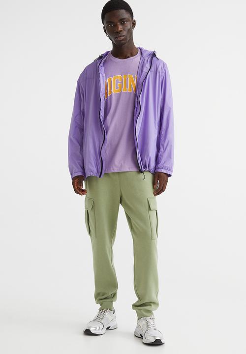 H&M - Cargo sweatpants - light khaki green