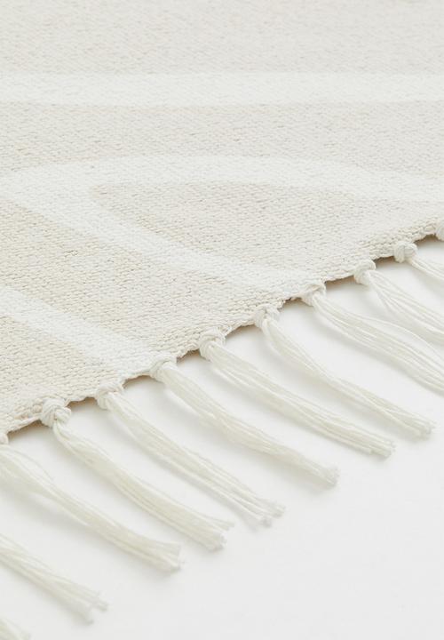 H&M - Patterned cotton rug - beige/multi