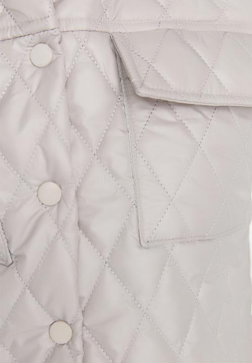 Trendyol - Crop quilted vest - stone