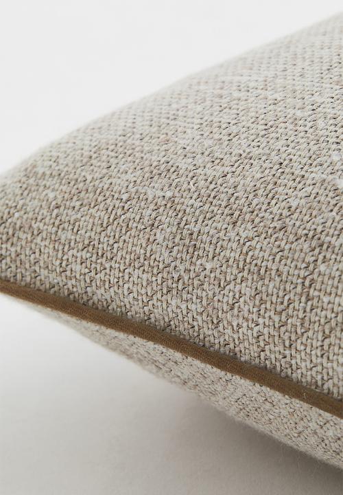 H&M - Canvas cushion cover - beige/multi