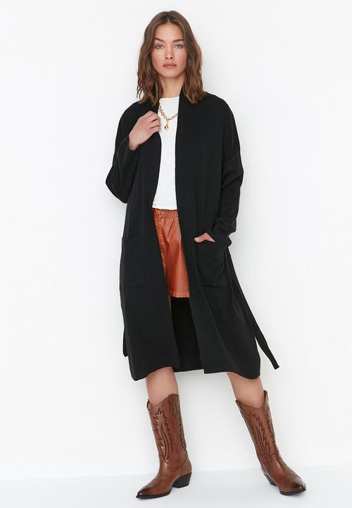 Trendyol - Pocket detailed cardigan - black