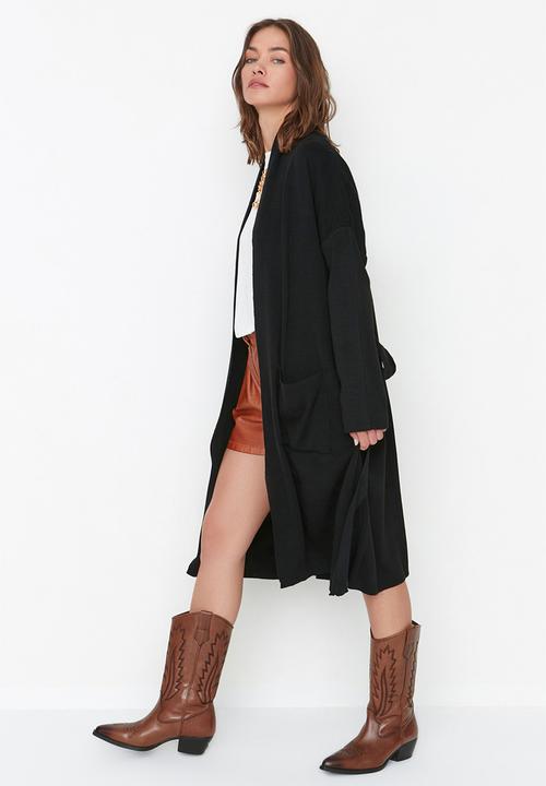 Trendyol - Pocket detailed cardigan - black