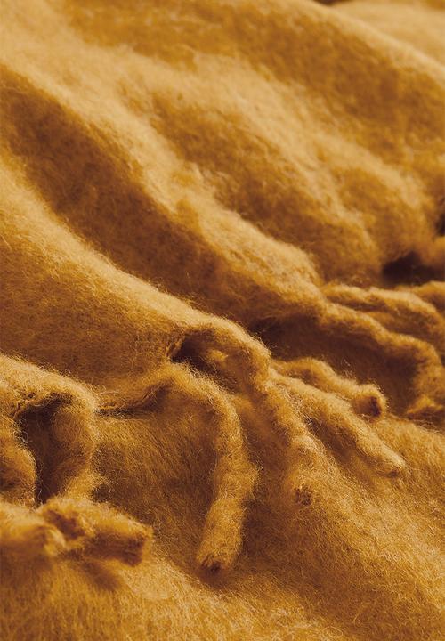 H&M - Soft wool-blend blanket - yellow