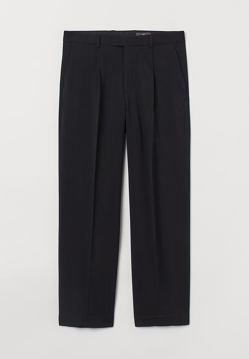 H&M - Suit trousers straight fit - black