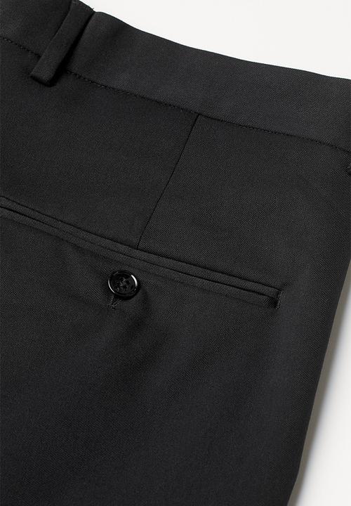 H&M - Suit trousers straight fit - black