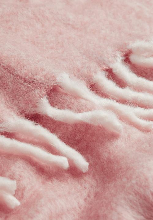 H&M - Soft wool-blend blanket - pink