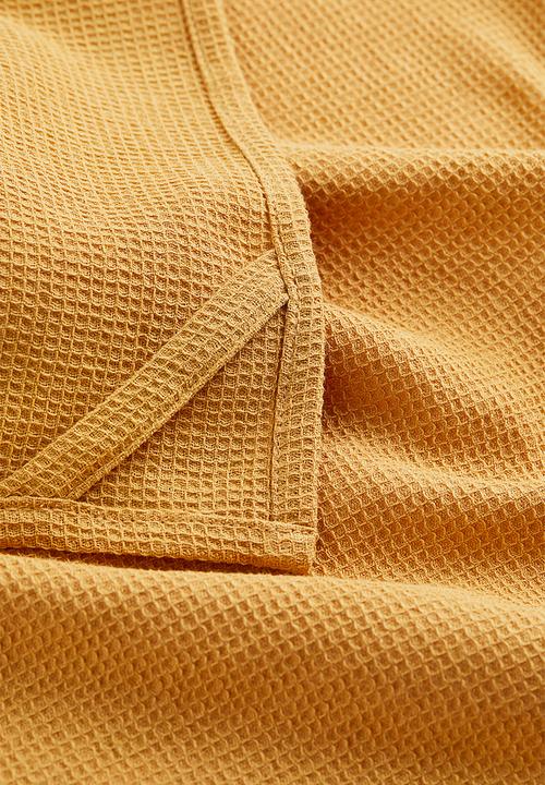 H&M - Waffled tea towel - yellow