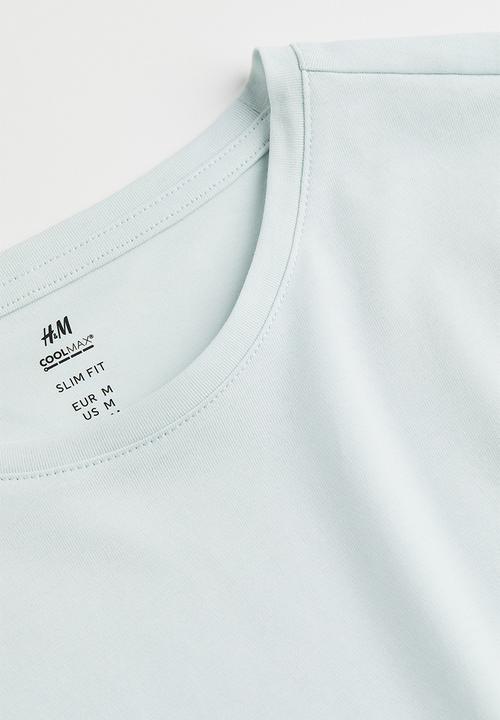 H&M - Coolmax® slim fit T-shirt - light blue