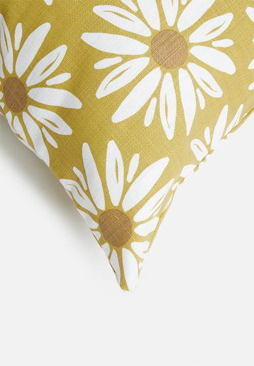 Sixth Floor - Delicate cushion cover- mustard