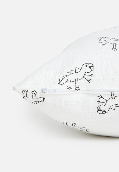 Sixth Floor - Dinosaurus cushion cover- multi