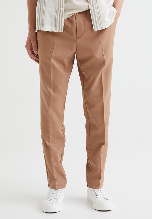 H&M - Slim fit joggers - beige