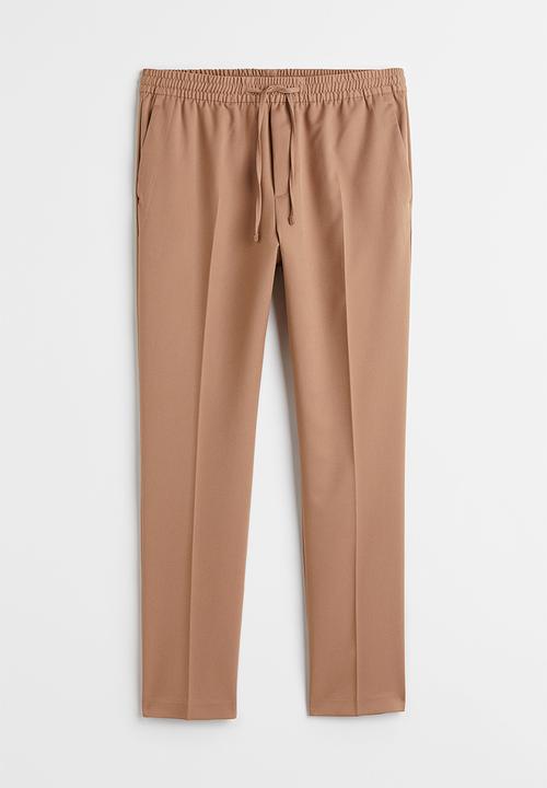 H&M - Slim fit joggers - beige