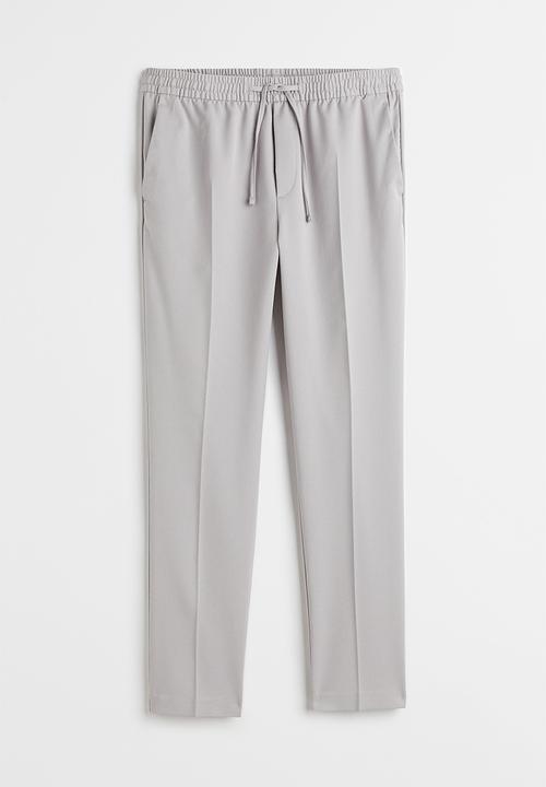 H&M - Slim fit joggers - light grey