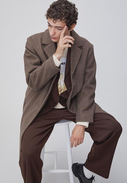 H&M - Wool-blend coat - dark beige