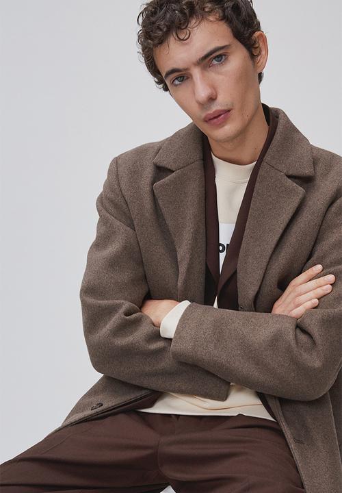 H&M - Wool-blend coat - dark beige