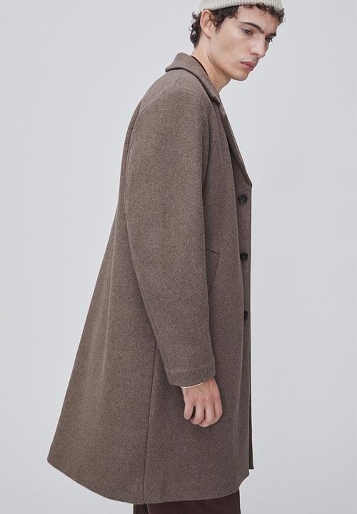 H&M - Wool-blend coat - dark beige