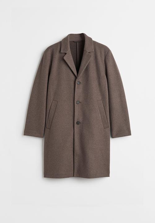 H&M - Wool-blend coat - dark beige