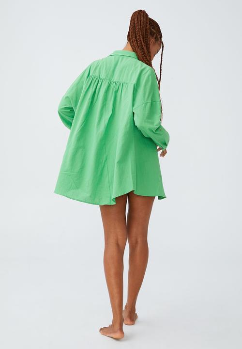 Cotton On - Swing beach shirt - frog green
