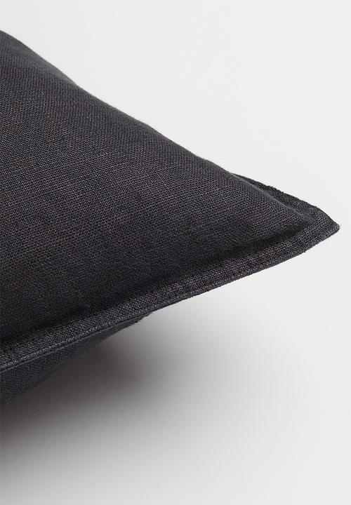 H&M - Washed linen cushion cover - grey