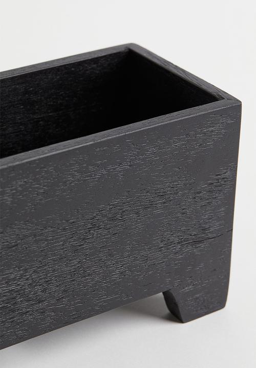 H&M - Wooden spice box - black