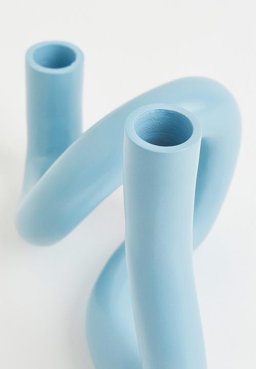 H&M - Metal candlestick - blue