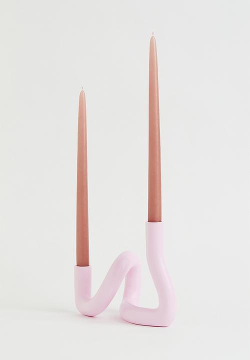 H&M - Metal candlestick - pink