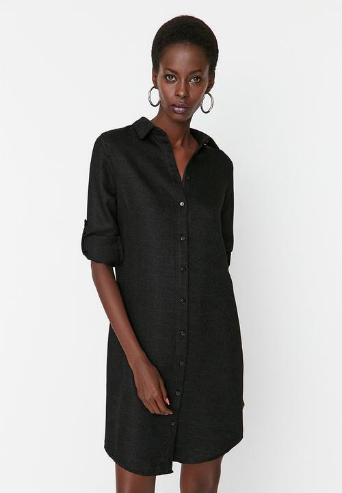 Trendyol - Shirt dress - black