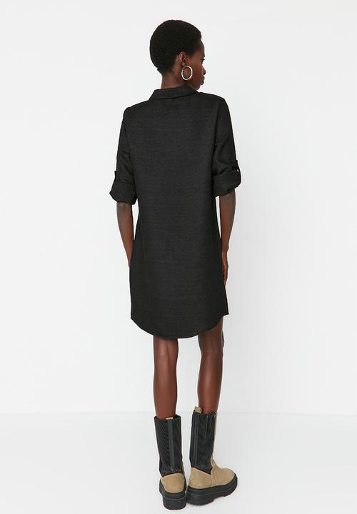 Trendyol - Shirt dress - black