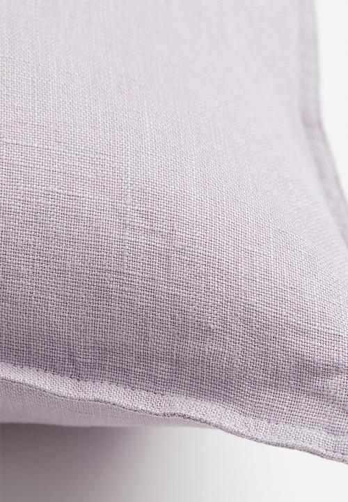 H&M - Washed linen cushion cover - purple