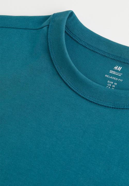 H&M - Coolmax® relaxed fit T-shirt - dark turquoise