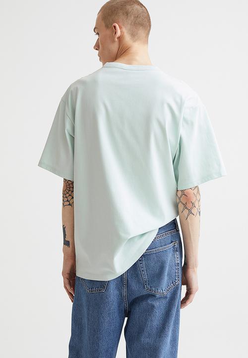 H&M - Coolmax® relaxed fit T-shirt - light turquoise