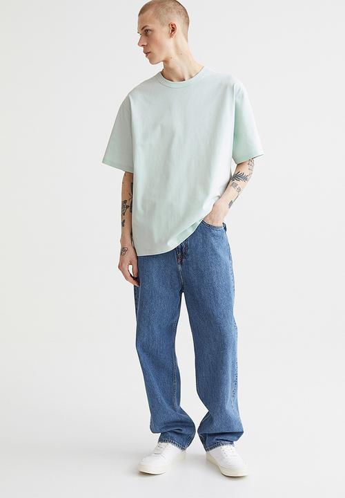 H&M - Coolmax® relaxed fit T-shirt - light turquoise