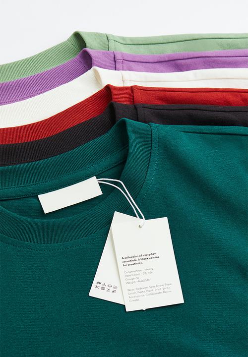 H&M - Oversized fit cotton T-shirt - forest green