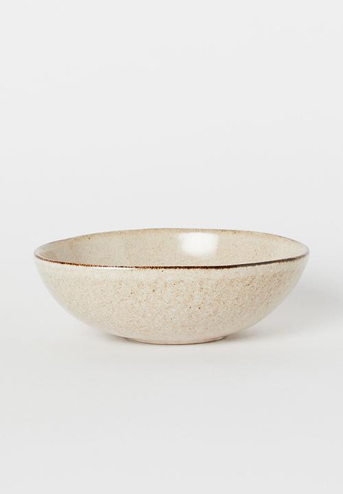 Stoneware bowl - beige