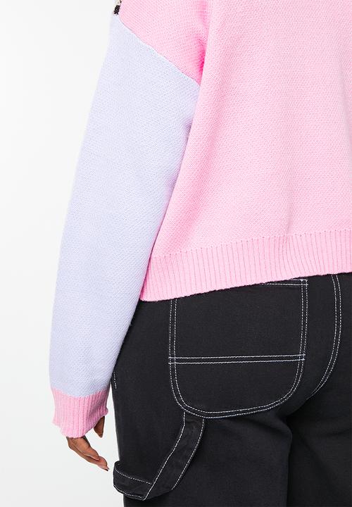 Cotton On - Curve keith haring cardigan - lcn kh keith haring intarsia