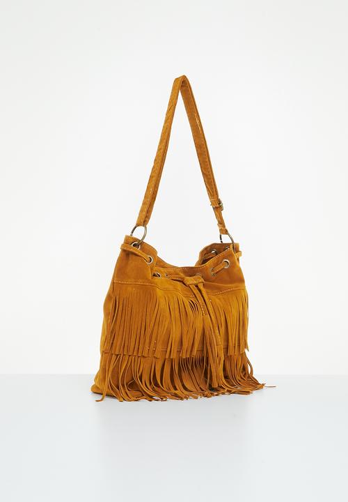 Superbalist - Fringed crossbody bag - tan