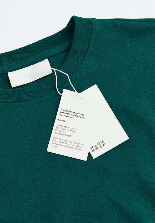 H&M - Oversized fit cotton top - forest green