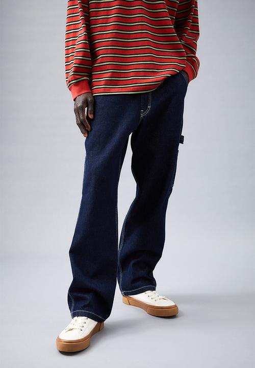 H&M - Relaxed worker jeans - dark denim blue